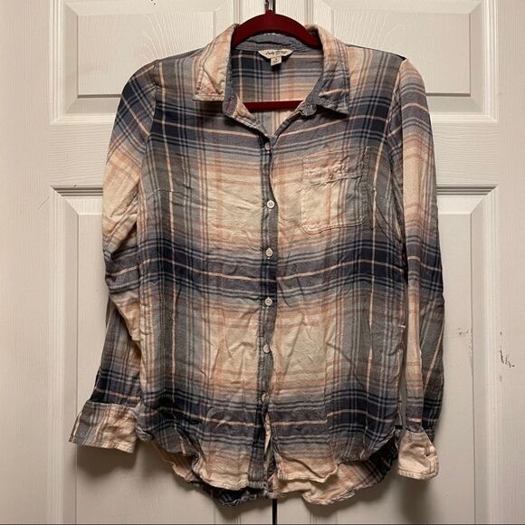 Lucky Brand Soft Plaid Flannel Button Down Shirt - Picture 1 of 6